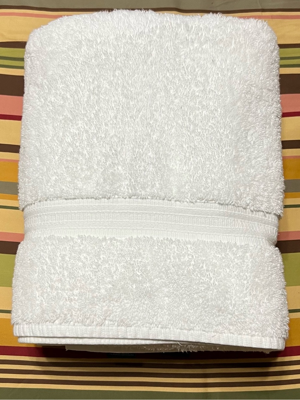 Lauren Ralph Lauren White Supima Bath Towels Set of 2 Made in USA